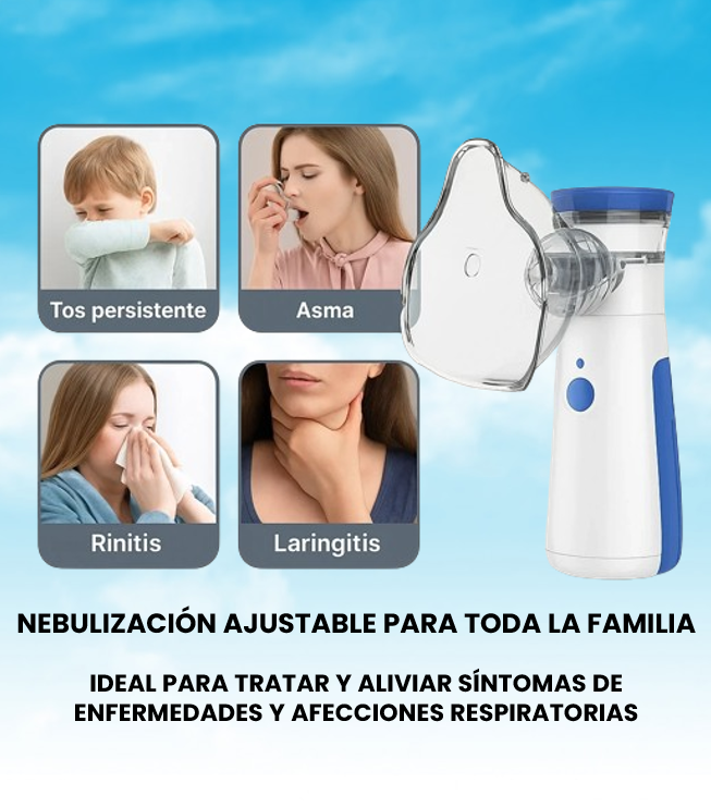 Nebulizador Portátil Alivia Pro®             Niños y Adultos