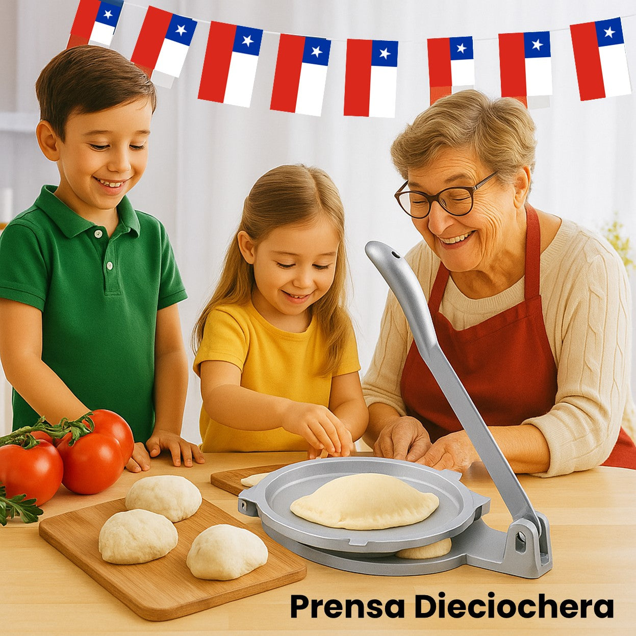 Prensa Empanadas - Masitas Pro® + Receta Empanadas Doña Nana