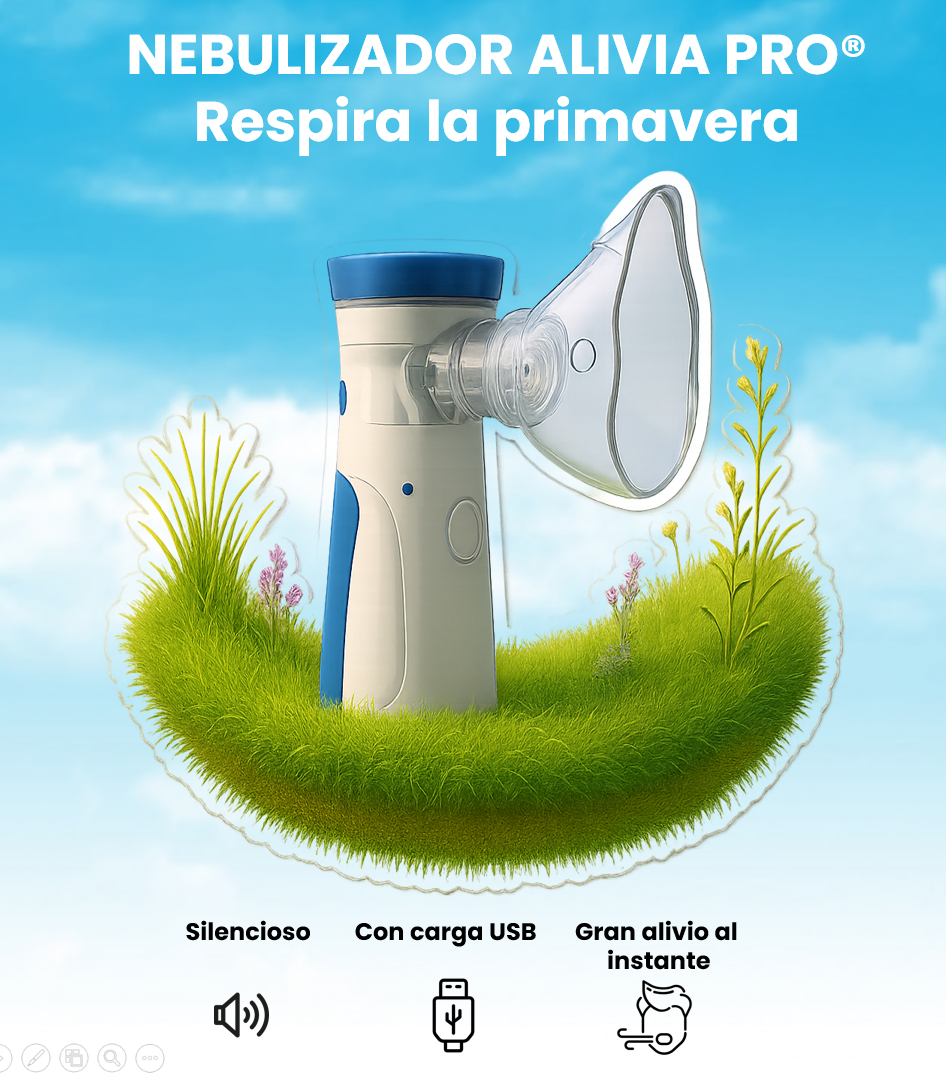 Nebulizador Portátil Alivia Pro®             Niños y Adultos
